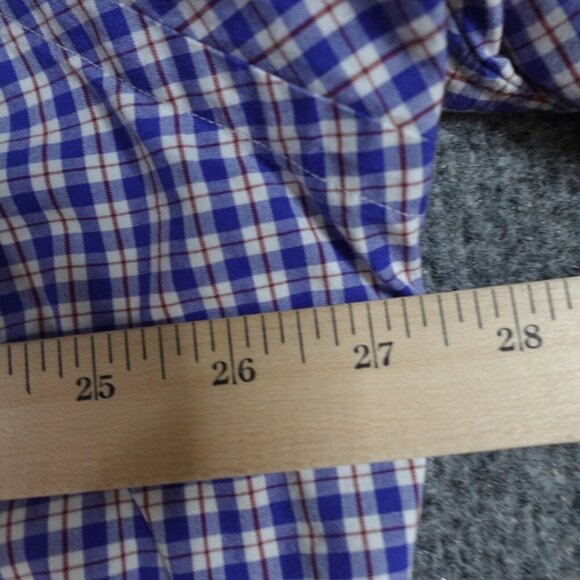 Polo Ralph Lauren Shirt 2XL Blue Plaid Short Sleeve Button Down - Picture 6 of 6